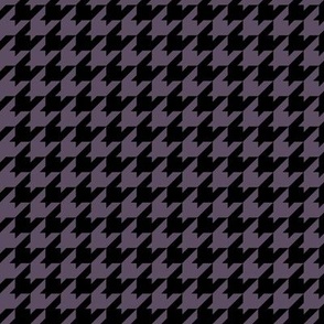 Houndstooth Pattern - Somber Lilac and Black