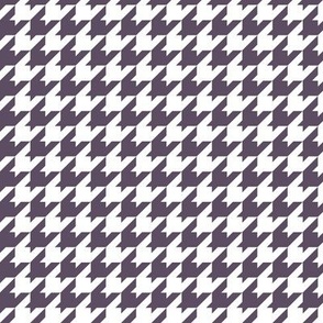 Houndstooth Pattern - Somber Lilac and White