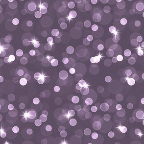 Sparkly Bokeh Pattern - Somber Lilac Color