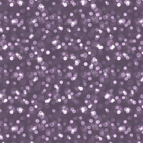 Small Sparkly Bokeh Pattern - Somber Lilac Color