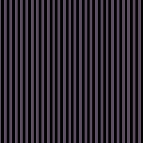Small Vertical Bengal Stripe Pattern - Somber Lilac and Black