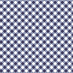  Small Diagonal purple and white buffalo check 