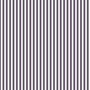 Small Vertical Bengal Stripe Pattern - Somber Lilac and White