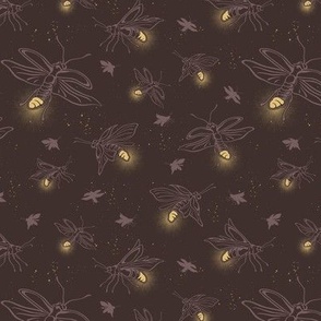 Fireflies Aglow - Brown