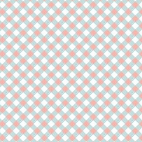  Small  pink and blue buffalo check 