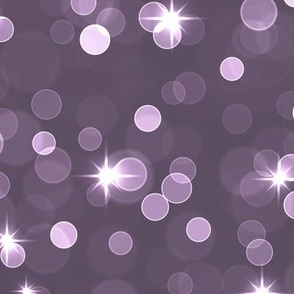 Large Sparkly Bokeh Pattern - Somber Lilac Color