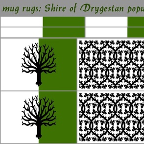 mug rugs: Shire of Drygestan (SCA)