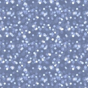Small Sparkly Bokeh Pattern - Stonewash Grey Color