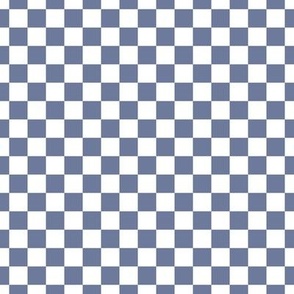 Checker Pattern - Stonewash Grey and White