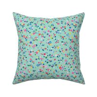 Ditsy floral - Nursery ditsy floral - Mint green - Small ditsy floral