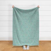 Ditsy floral - Nursery ditsy floral - Mint green - Small ditsy floral