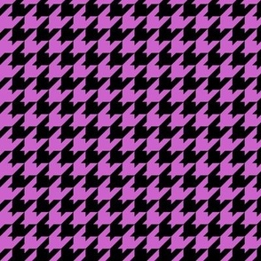 Houndstooth Pattern - Fuchsia and Black