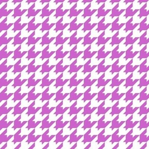 Houndstooth Pattern - Fuchsia and White