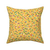 Ditsy floral - Kids ditsy floral - Yellow - Small ditsy floral