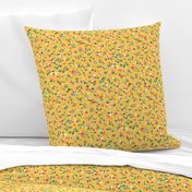 Ditsy floral - Kids ditsy floral - Yellow - Small ditsy floral