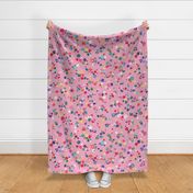 Ditsy floral - Tiny floral - Baby girl floral - Pink - Bedding ditsy floral