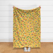 Ditsy floral - Kids ditsy floral - Yellow - Kids bedding ditsy floral