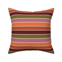 Autumn Rainbow Stripe Medium