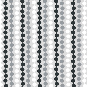 Beads vertical Greys