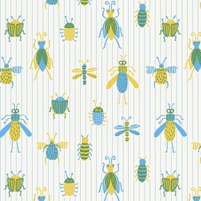 bugs love yellow and blue