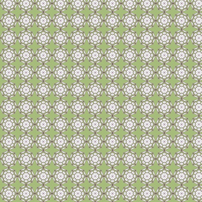 Line Octagons in green, purple, white