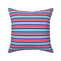 Nautical Stripe Pattern, Navy, Red and White Stripes