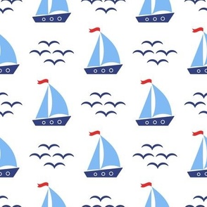 Nautical Sailboat Pattern