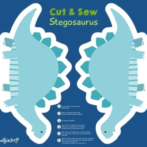 Cut and Sew Stegosaurus Dinosaur