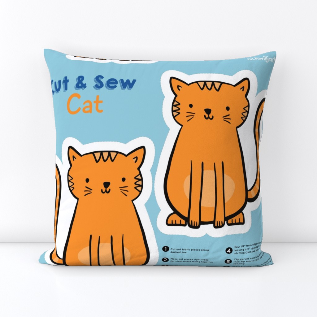 Cut and Sew Orange Cat
