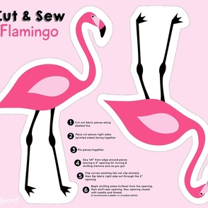 Cut and Sew Flamingo