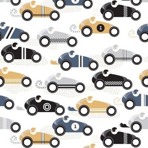 Medium vroom vroom vintage race cars_Blue Grey Amber