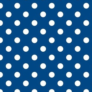 Polka Dot Pattern - Blue and White