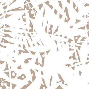 Abstract Negative Space Jungle, Taupe