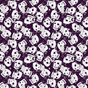 halloween skulls by rysunki_malunki