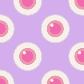 Pink and purple pastel eyeballs