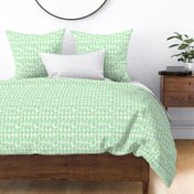 Summer Gingham Unplugged - mint green Pastel, medium