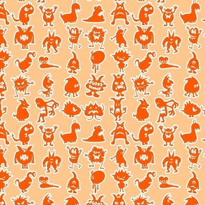 Orange Little Monsters
