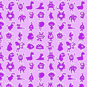 Purple Little Monsters