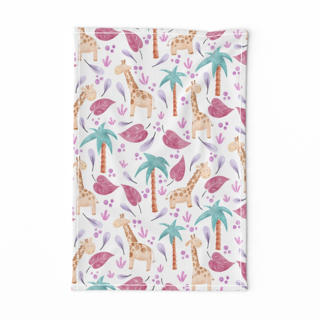 Jungle Giraffes | Pink