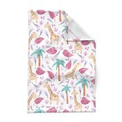 Jungle Giraffes | Pink