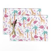 Jungle Giraffes | Pink