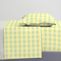 Retro Gingham yellows and greens 