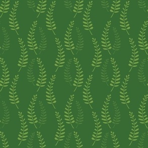 Long green leaves