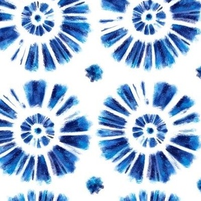 Shibori Tye Dye, Tie Dye, Indigo, Blue and White, Circles Stars  Shibori Tye Dye, Tie Dye, Indigo, Blue and White, Circles Stars 