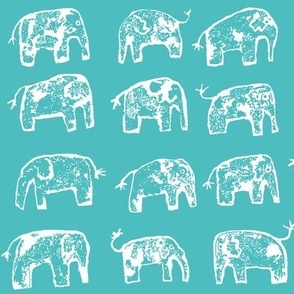 Turquoise  elephant walk