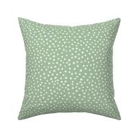 Dots on Sage Green