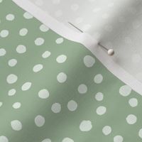 Dots on Sage Green