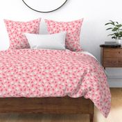 Strawberry Daisy Floral in Carnation Pink