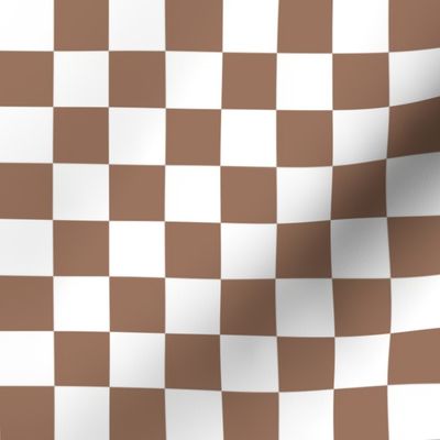 1” Cocoa and White Checkers