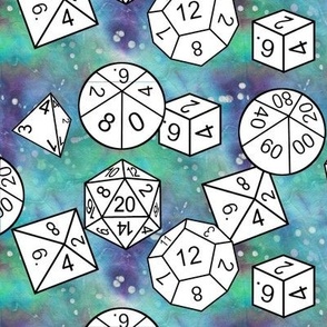 td4 med white dice by Shari Lynn's Stitches